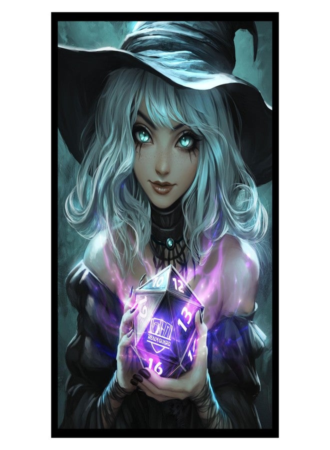Realm Guard 100ct Matte Card Art Sleeves TCG/MTG Card Art (D20 Witch)